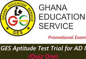 GES Aptitude Test Trial for AD I (Quiz One)