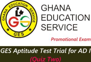 GES Aptitude Test Trial for AD I (Quiz Two)