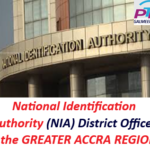 National Identification Authority (NIA) District Offices in the GREATER ACCRA REGION.