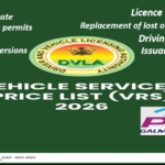 Breakdown of Approved Fees and Charges of All Driver and Vehicle Licensing Authority (DVLA) Services for 2026.