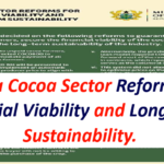 Ghana Cocoa Sector Reforms for Financial Viability and Long-Term Sustainability.