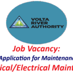 VRA Recruitment: VRA Opens Application for Maintenance Mechanic (Mechanical/Electrical Maintenance).