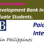 ADB Internship Program: Asian Development Bank Internship for Graduate Students.