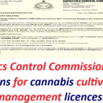 Narcotics Control Commission opens applications for cannabis cultivation and management licences.