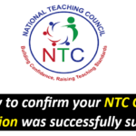How to confirm your NTC GTLE registration was successfully submitted.