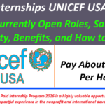 Paid Internships UNICEF USA 2026: 16 Currently Open Roles, Salary, Eligibility, Benefits, and How to Apply.