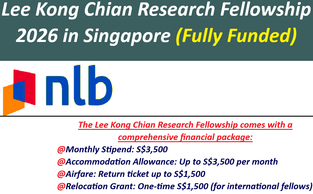 Lee Kong Chian Research Fellowship 2026 in Singapore (Fully Funded) – Apply Now.