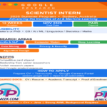 Google Research Scientist Intern 2026 Summer Internship Sydney Australia
