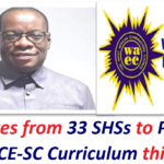 Candidates from 33 SHSs to Pilot New WASSCE-SC Curriculum this year