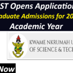 KNUST Opens Application for Undergraduate Admissions for 2026/2027 Academic Year – Apply Now