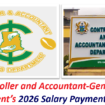 Controller and Accountant-General’s Department’s 2026 Salary Payment Schedule.