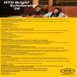 MTN Bright Scholarship 2026 for Talented Students and Teachers Pursuing Degree programmes.