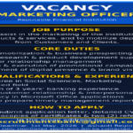 Vacancy for Marketing Officers at a Reputable Financial Institution in the Ashanti Region.