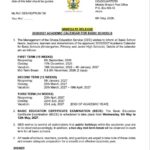 GHANA EDUCATION SERVICE 2026/2027 ACADEMIC CALENDAR FOR BASIC SCHOOLS.