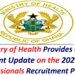Ministry of Health Provides a Very Important Update on the 2026 Health Professionals Recruitment Process.