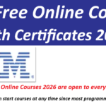 IBM Free Online Courses 2026 With Certificates.