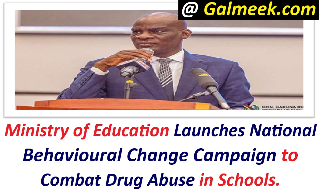 Ministry of Education Launches National Behavioural Change Campaign to Combat Drug Abuse in Schools.