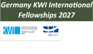 Germany KWI International Fellowships 2027.
