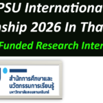 PSU International Internship 2026 In Thailand: Fully Funded Research Internship