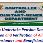 CAGD to Undertake Pension Documents Collection and Verification of All CAP 30 Pensioners and Beneficiaries