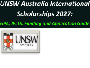 UNSW Australia International Scholarships 2027.
