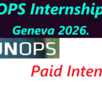 UNOPS Internships in Geneva 2026.