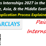 Barclays Internships 2027 in the UK, US, Europe, Asia, & the Middle East.