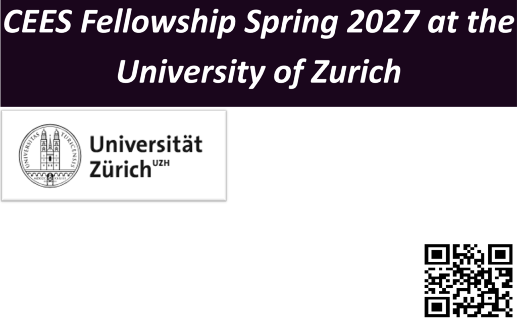 CEES Fellowship Spring 2027 at the University of Zurich.