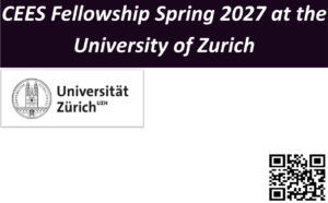 CEES Fellowship Spring 2027 at the University of Zurich.