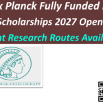Max Planck Fully Funded PhD Scholarships 2027 in Germany.