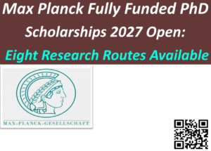 Max Planck Fully Funded PhD Scholarships 2027 in Germany.