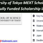 University of Tokyo MEXT Scholarship 2027: Fully Funded Scholarship in Japan