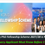Hong Kong PhD Fellowship Scheme 2027/28 Is Now Open: 7 Things Every Applicant Must Know Before 1 December.