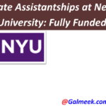 Graduate Assistantships at New York University: Fully Funded.