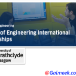 Faculty of Engineering International Scholarships 2027 at University of Strathclyde; UK