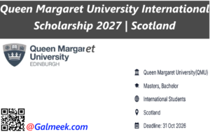 Queen Margaret University International Scholarship 2027 | Scotland.