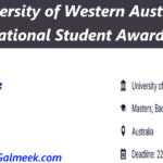 University of Western Australia International Student Award 2027.
