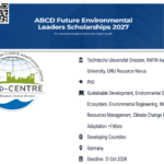 ABCD Future Environmental Leaders Scholarship 2027 | Germany