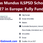 Erasmus Mundus ILSPSD Scholarship 2027 in Europe: Fully Funded