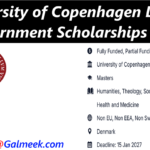 University of Copenhagen Danish Government Scholarships 2027 | Denmark