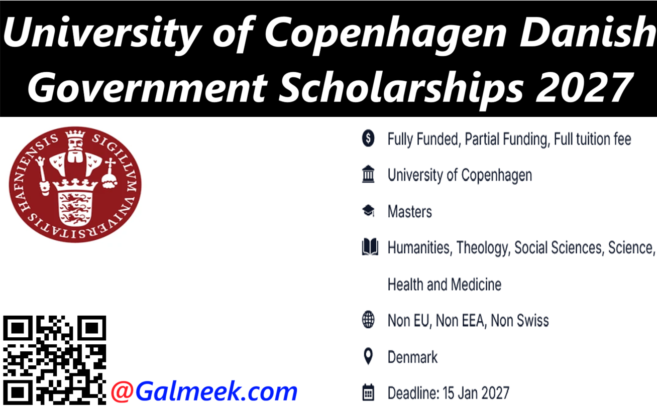 University of Copenhagen Danish Government Scholarships 2027 | Denmark