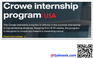 Crowe US Spring and Summer Internships: Students’ Route into Professional Services.