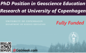 PhD Position in Geoscience Education Research at University of Copenhagen.