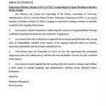 Education Ministry Invites GAUA and GTEC Leadership to Urgent Meeting to Resolve Strike Action.