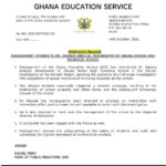 GES Interdicts Mr. Zakaria Abdulai, Headmaster of Obuasi Senior High Technical School.